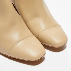 Best Apologie Bottines en Cuir Lena café au lait - Talon 8 cm