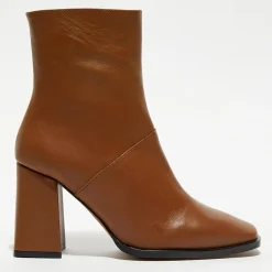 New Apologie Bottines en Cuir Lorina camel - Talon 8,5 cm