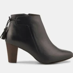 Hot Minelli Bottines en Cuir Marie marine foncé - Talon 7 cm