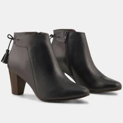 Hot Minelli Bottines en Cuir Marie marine foncé - Talon 7 cm