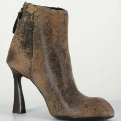 Femme Premiata Bottines en Cuir marron - Talon 9 cm