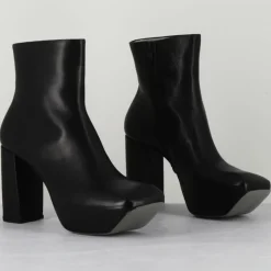 Femme Malloni Bottines en Cuir noires