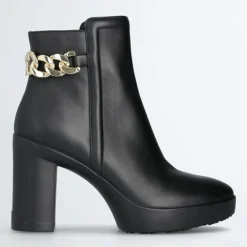 Femme Liu-Jo Bottines en Cuir Now noires - Talon 9 cm