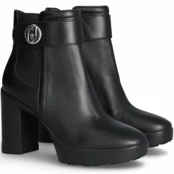 Femme Liu-Jo Bottines en Cuir Now noires - Talon 9 cm