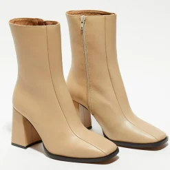 Femme Apologie Bottines en Cuir Romy taupe - Talon 8,5 cm