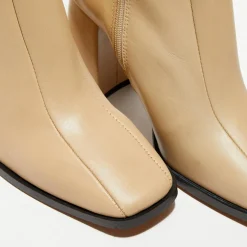 Femme Apologie Bottines en Cuir Romy taupe - Talon 8,5 cm