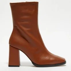 Femme Apologie Bottines en Cuir Romy terracotta - Talon 8,5 cm