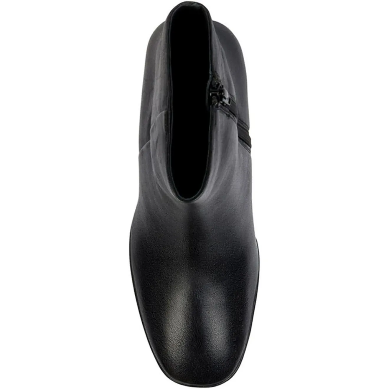 Femme Geox Bottines en Cuir Teulada noires - Talon 9 cm