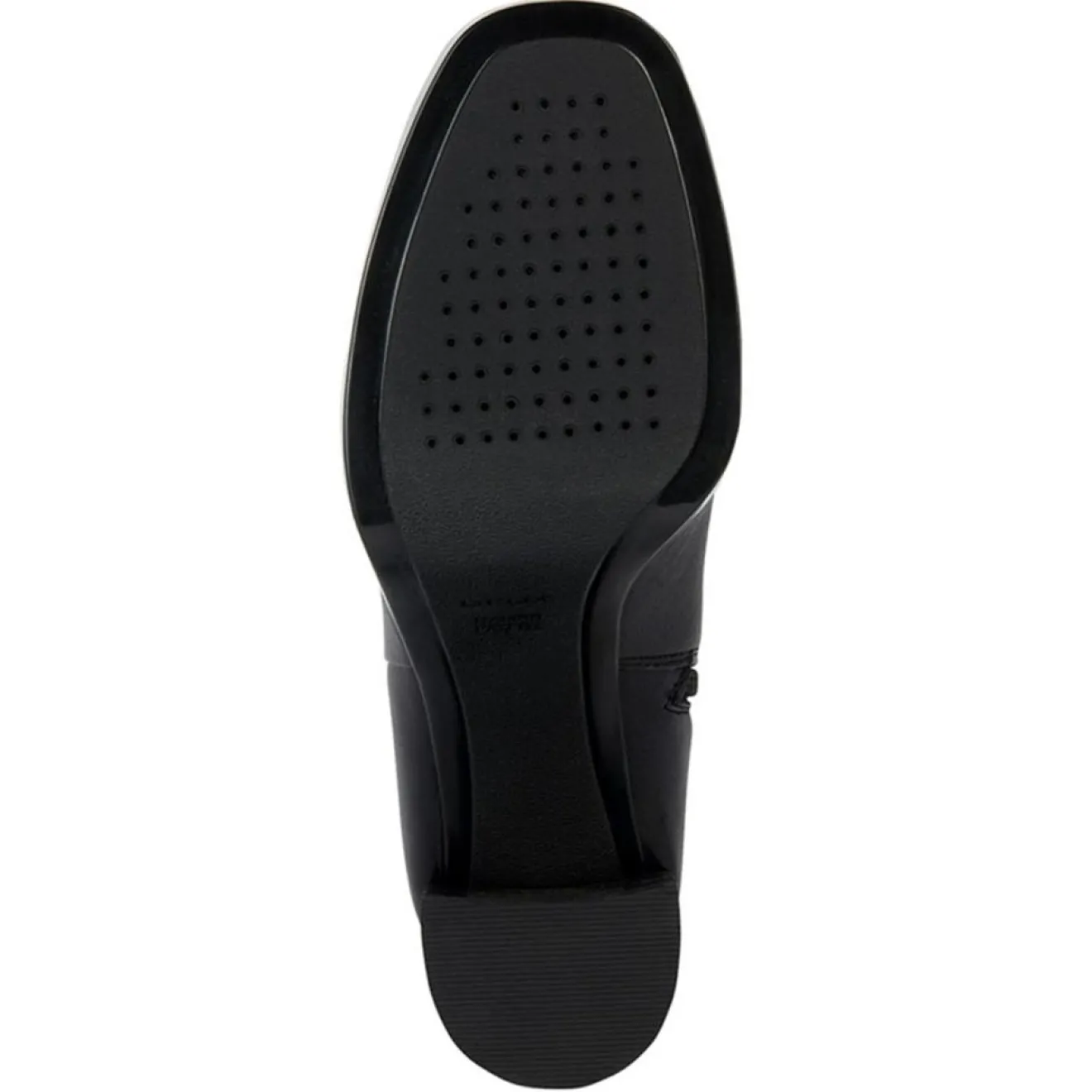 Femme Geox Bottines en Cuir Teulada noires - Talon 9 cm