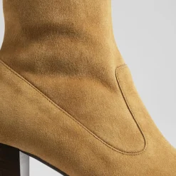 Clearance L.K. Bennett Bottines en Velours de Cuir Alice cognac - talon 7.5 cm