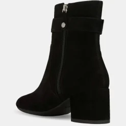 Femme Geox Bottines en Velours de Cuir Eleana noires
