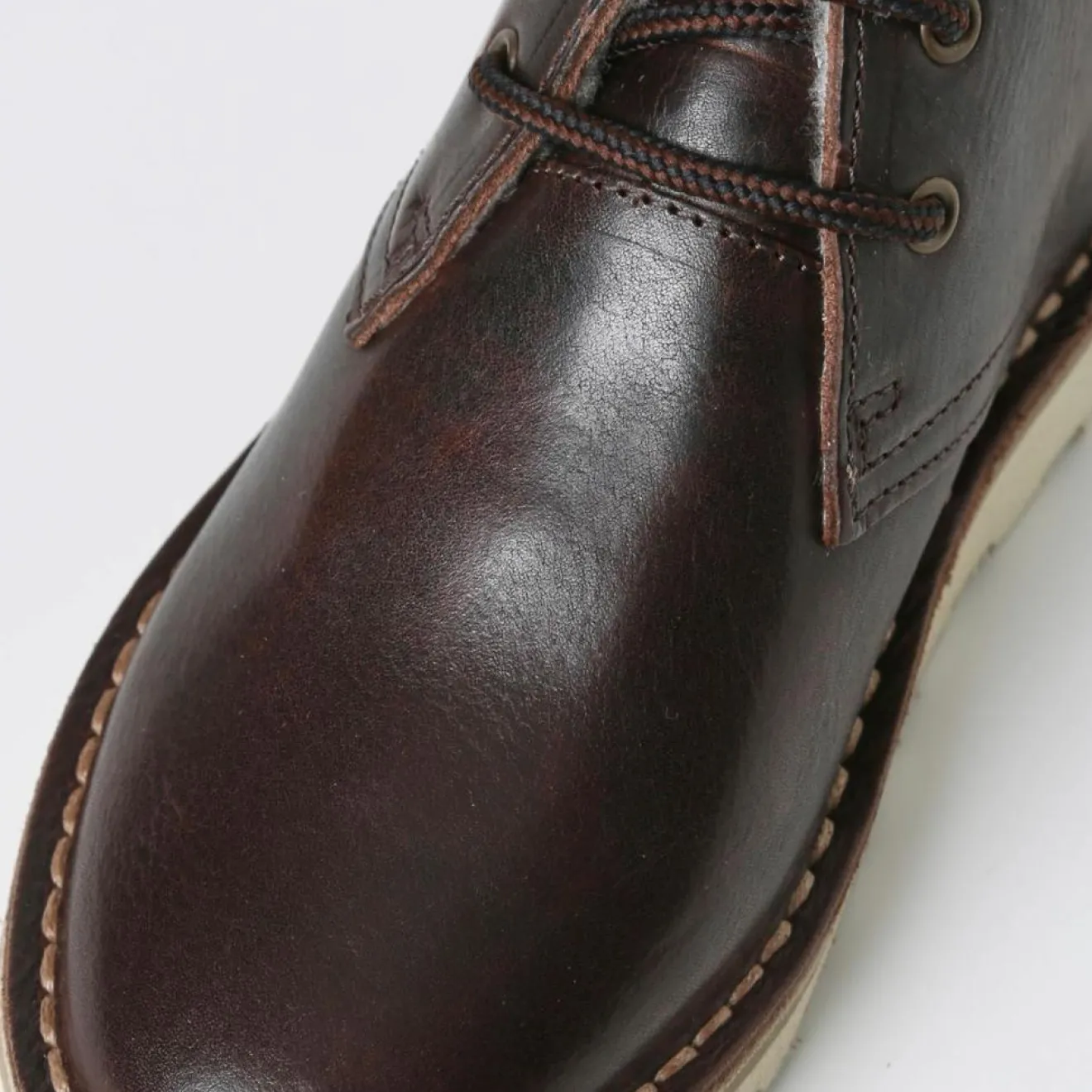 Cyrillus Bottines fourrées en Cuir marron foncé