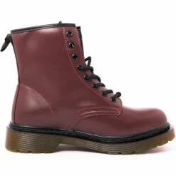 Femme Lab78 Bottines ranger bordeaux