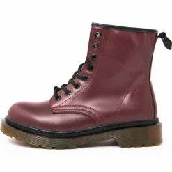 Femme Lab78 Bottines ranger bordeaux