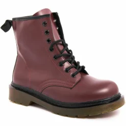 Femme Lab78 Bottines ranger bordeaux