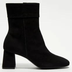 New Galeries Lafayette Bottines revers col noires - Talon 7 cm