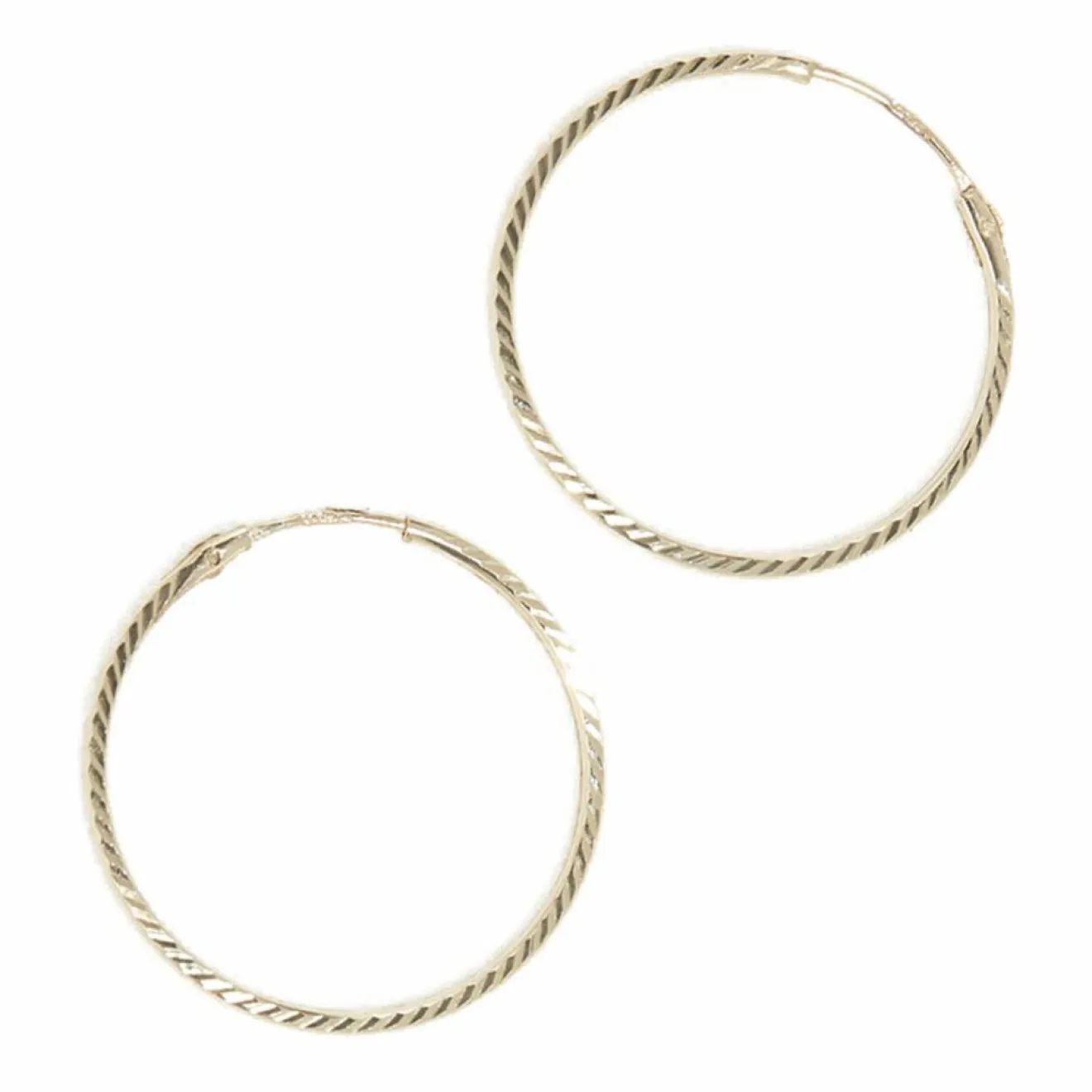 Femme Instant d'Or Boucles d'oreilles Créoles Twistées or jaune