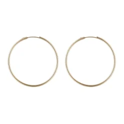 New Instant d'Or Boucles d'oreilles Créoles lisses or jaune