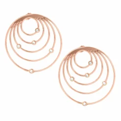 Femme Les Interchangeables Boucles d'oreilles créoles Orbite GM doré rose