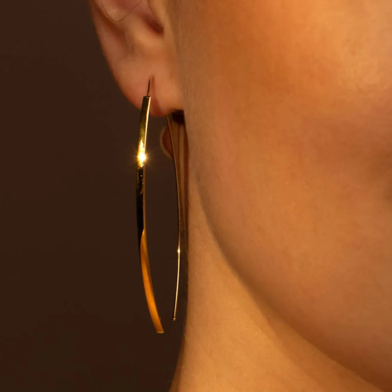 Clearance Instant d'Or Boucles d'oreilles Créoles Edna or jaune