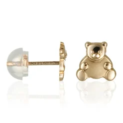 Enfant Instant d'Or Boucles d'oreilles enfant Ourson or jaune