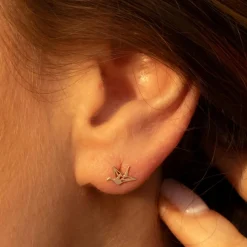 Femme Instant d'Or Boucles d'oreilles Envolée or jaune