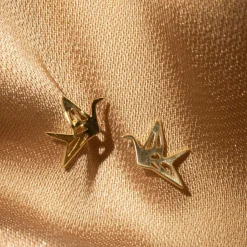 Femme Instant d'Or Boucles d'oreilles Envolée or jaune