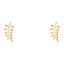 Femme Instant d'Or Boucles d'oreilles Feuilles d'Or or jaune