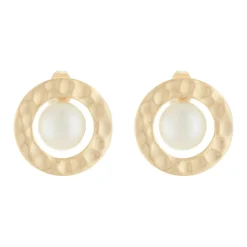 Best Moonstone Boucles d'oreilles Hope Perle en laiton doré