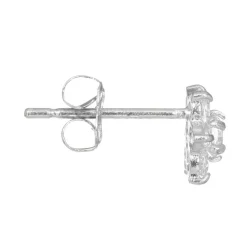 Online Instant d'Or Boucles d'oreilles Le Messager Blanc or blanc