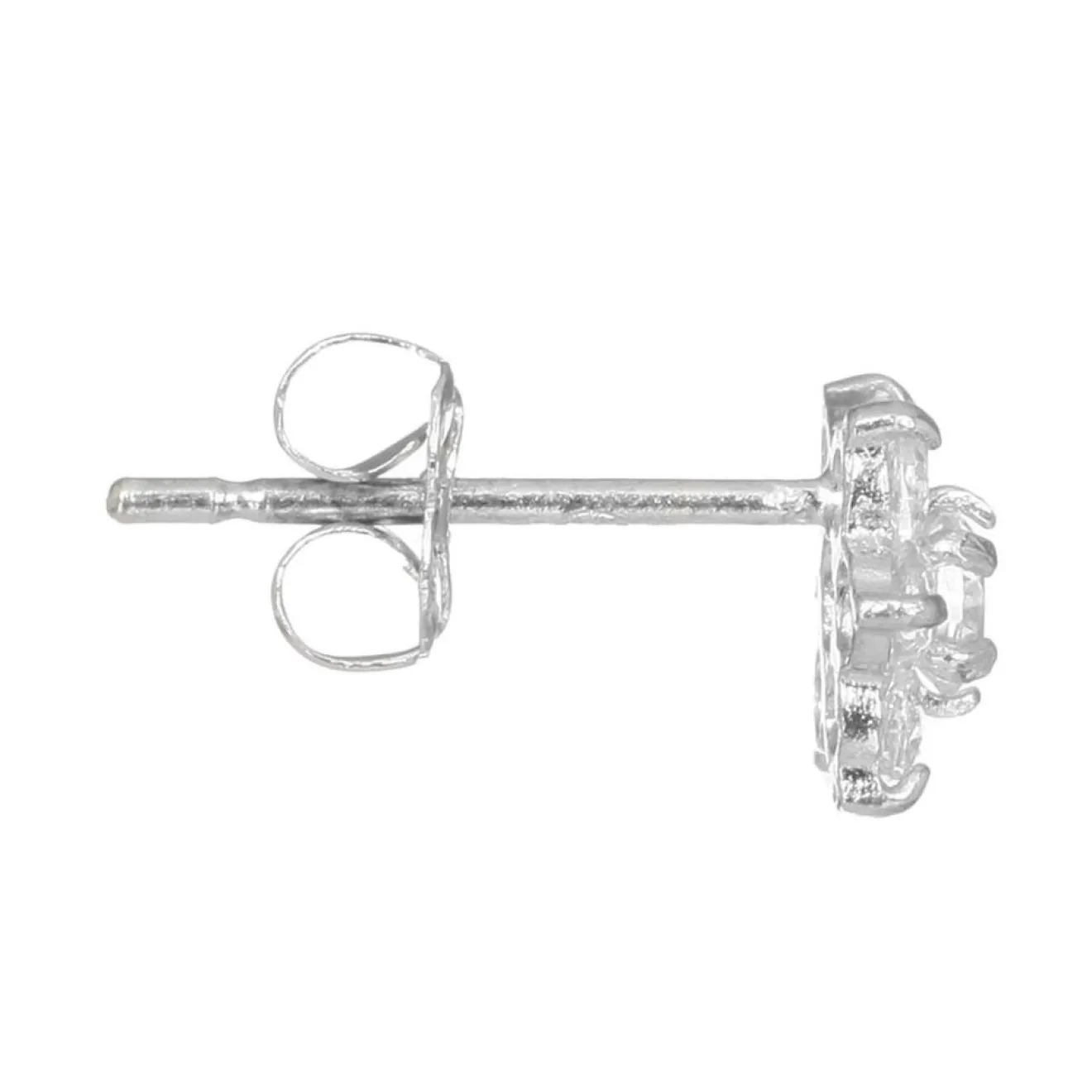 Online Instant d'Or Boucles d'oreilles Le Messager Blanc or blanc