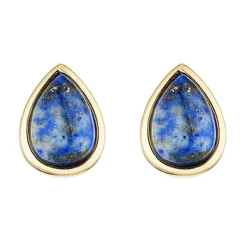 Online Moonstone Boucles d'oreilles Lola Lapis en laiton doré