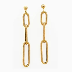 Femme By Rafaella Boucles d'oreilles Lorenzo en Argent doré