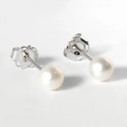 Femme Instant d'Or Boucles d'oreilles My Pearl or blanc