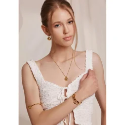 Femme Amelia Parker Boucles d'oreilles Orisca dorées