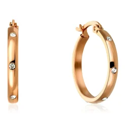 Femme Amelia Parker Boucles d'oreilles Sparkle rose doré