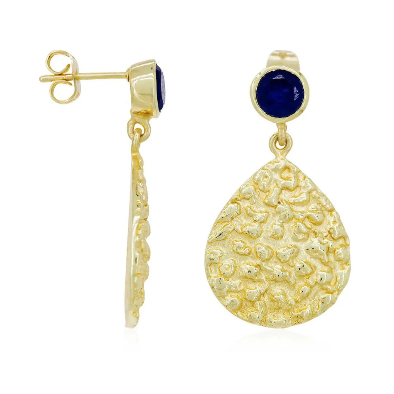 Outlet Moonstone Boucles d'oreilles Yléna Jade en laiton doré