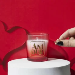 Sale The Concept Factory Bougie parfumée bague Amour rouge - 7.1x8.4x7.4 cm