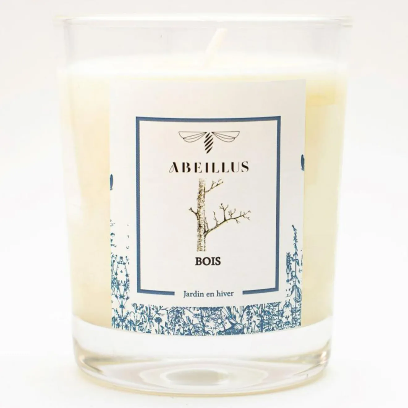 Abeillus Bougie parfumée Jardin en hiver Bois ivoire - 45h