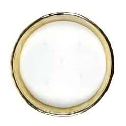 Outlet Home Deco Factory Bougie Parfumée Martelée dorée - 5 méches - 21x9.5x21 cm