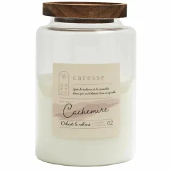 Home Deco Factory Bougie Parfumee Pot Top Acacia blanc - 11x16.5x11 cm