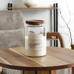 Home Deco Factory Bougie Parfumee Pot Top Acacia blanc - 11x16.5x11 cm