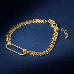 Femme By Rafaella Bracelet Hypnos en Argent doré