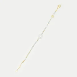 Femme Moonstone Bracelet Jian Multipierres en laiton doré