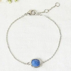 Femme Moonstone Bracelet Lilou Aventurine en laiton argenté