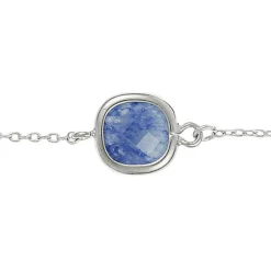 Femme Moonstone Bracelet Lilou Aventurine en laiton argenté