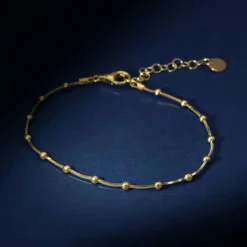 Online By Rafaella Bracelet Maura en Argent doré