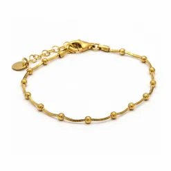 Online By Rafaella Bracelet Maura en Argent doré