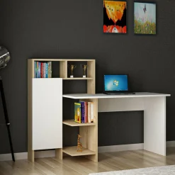 Wooden Art Bureau Bugra chêne - 119.7x111.8x60 cm