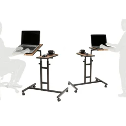 Wooden Art Bureau mobile à roulettes Glen 768 noir - 67x87x45.5 cm